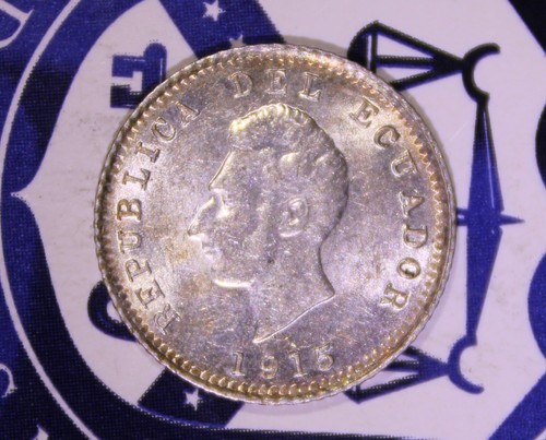 1915 ECUADOR 1/2 DECIMO [[[B514