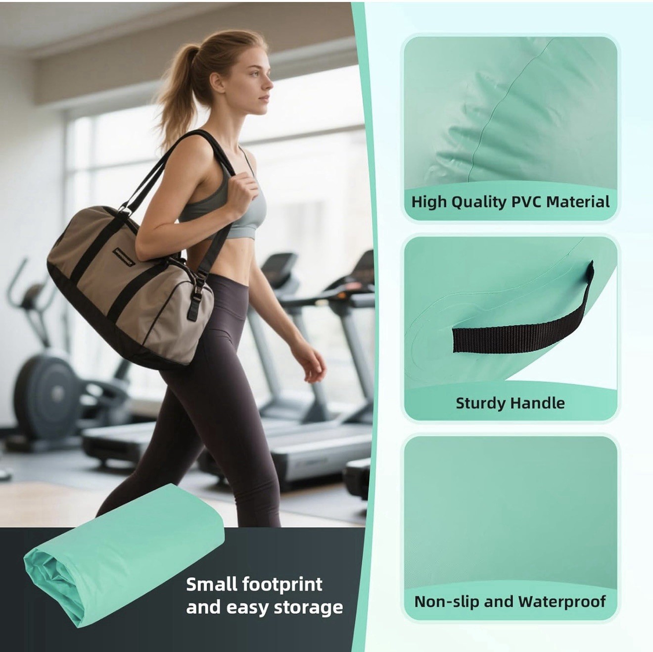 Air Track Tumble Track Inflatable Air Barrel with Pump Gymnastics Gym Mat