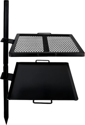 Open Fire Cooking Grill   Portable Campfire Grill for Open Flame Cooking, Firepi
