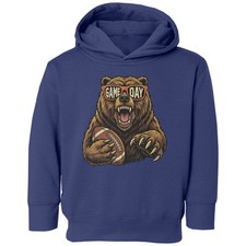 Game Day Sunglasses Bear Inspired Design Chicago Fans Toddler Hooded Sweatshirt