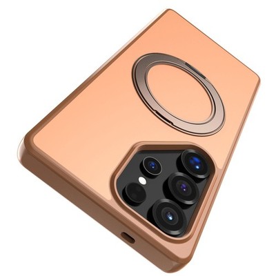For Samsung Galaxy S23 Ultra 5G Case Mangetic Metal Ring Kickstand Rugged Cover