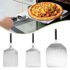 Pelle à pizza pliable en acier inoxydable pour crêpes, omelettes et pain