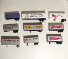 HO Scale Piggyback Trailers Lot Southern Pacific B&O Western Carolina TOFC