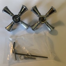 Pfister HHL-049TBC Tisbury Bathroom Faucet Cross Handle Kit Chrome - No Buttons