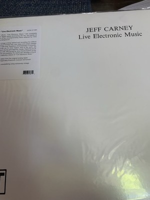 JEFF CARNEY Live Electronic Music LION PRODUCTIONS Vinyl Record LP SS