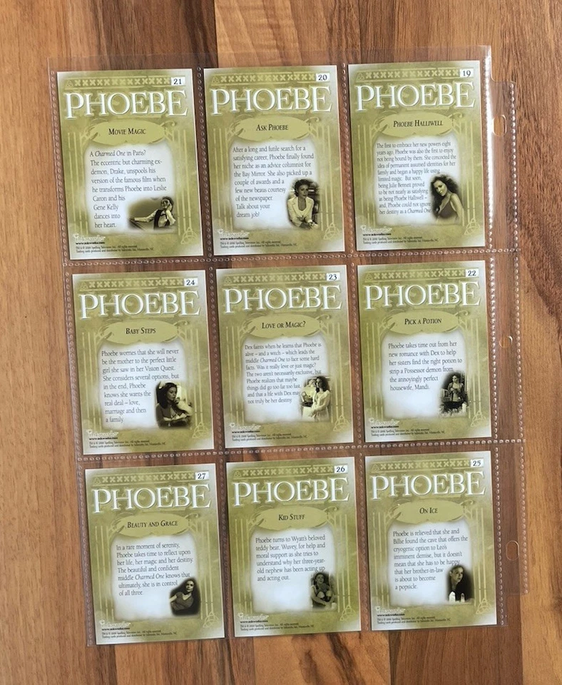 Alyssa Milano Charmed Phoebe Photocard Set 18 Cards 2 - Image 3 of 4