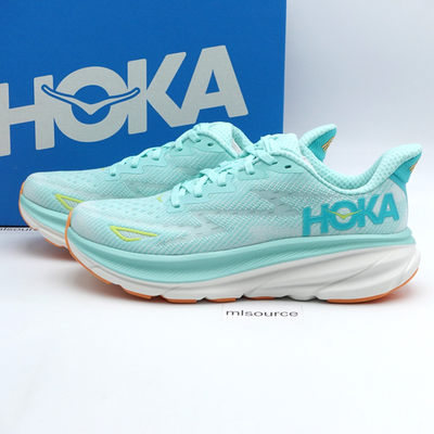 Size 6.5 Women's HOKA Clifton 9 Running Shoes 1127896-SMQ Seafoam