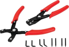 Performance Tool W1150S Internal and External Pliers Set - Black-red 