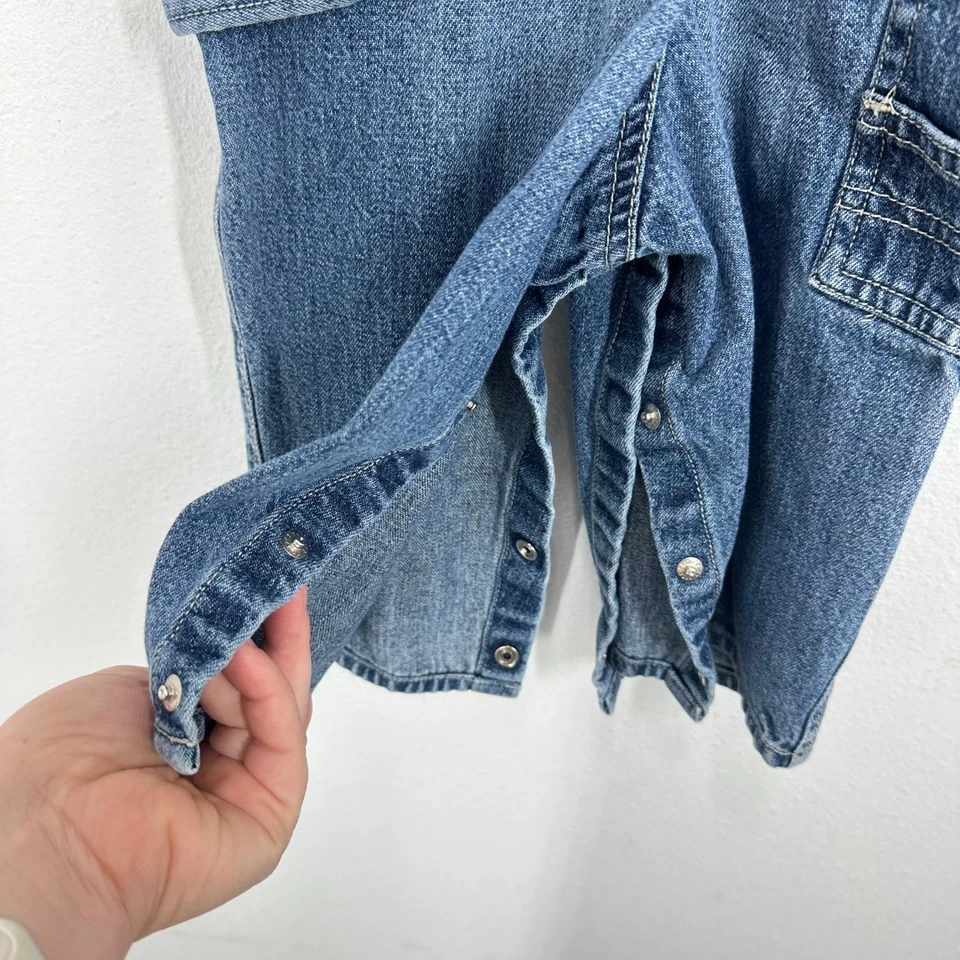 OshKosh B'gosh Vestbak Mono Denim Niños 18 Meses Clásico Bebé Azul Foto 2 de 4