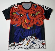 Avery Dennison Toffee League Rainer Beer Portland AOP Waggles Soccer Jersey L