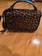 Mark and Graham Hide Leather Purse.  Made In Italy.  Top Handle Crossbody