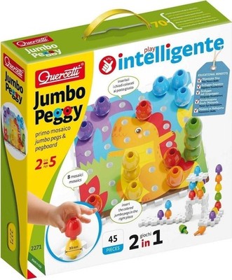 Gadget - Quercetti: Jumbo Peggy 45 Pz -D- Quercetti