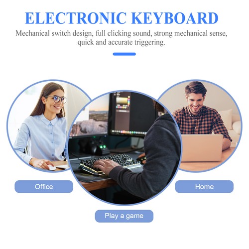 Tastatur- Und Mausset Büro Gaming-Tastatur Mit Hintergrundbeleuchtung - Afbeelding 7 van 12