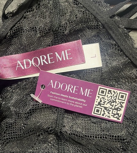 Panty Adore Me taglia L kimberly perizoma brasiliano con spalline sexy pizzo femminile - Foto 4 di 4