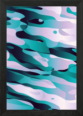 Gerahmtes Wandbild Eistauchen Poster Leinwanddruck Bild