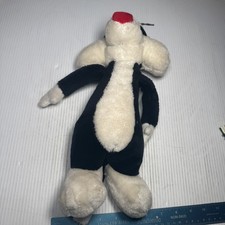 Vintage 1971 Warner Bros. Looney Tunes Sylvester The Cat 15" Plush Mighty Star 1