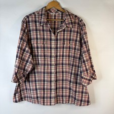 Riders by Lee Button Down Shirt Women 3X Pink...