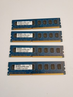 Elpida 8GB RAM Kit (4x2GB) PC3-8500U-7-10-B0 DDR3 desktop memory 240 pin
