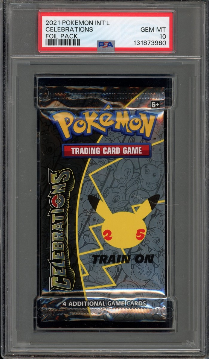 Pokemon Celebrations Sealed Booster Pack PSA 10 Gem Mint Pokemon Celebrations Sealed Booster Pack PSA 10 Gem Mint