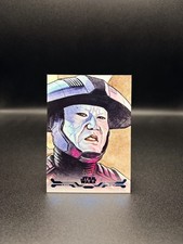 2025 Topps Star Wars Smugglers Outpost Fifth Brother Blue Stellar Art Card 56/99