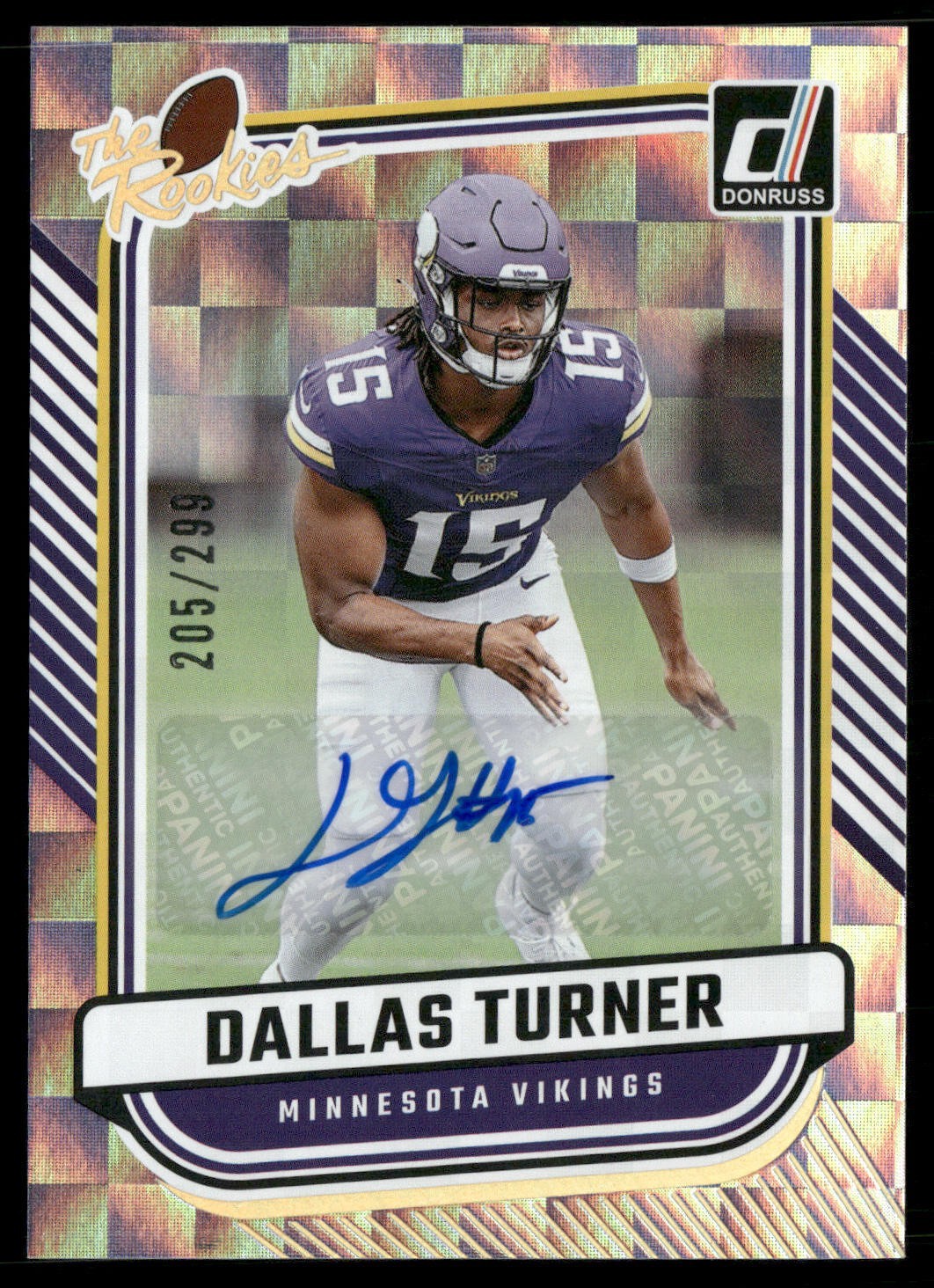 2024 Panini Donruss The Rookies Dallas Turner #TR-9 Autographs /299 (AU, RC)