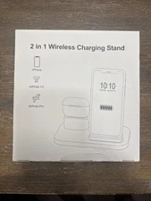 2 In 1 Wireless Charging Stand I Phone &airpods Pro