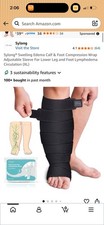   Swelling Edema Calf  Foot Compression Wrap Adjustable Sleeve Size XL Open Box