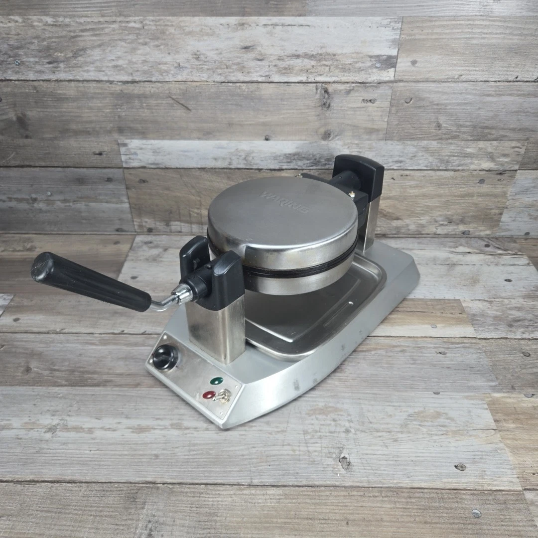 Waring Pro Professional Waffle Maker Stainless Steel Model WMK300 w/ Drip Tray