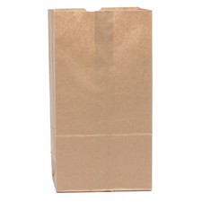 Grocery Bag Flat Bottom 2 Lb Brown, Pk500, 18402