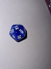 Chessex Vortex Wispy Blue - d20 - OOP dice 3 