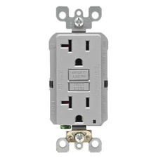 Leviton Smartlockpro Gfci Outlet 20A 125V Gray Nema 5-20R
