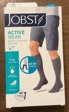 Jobst Active Wear Full Calf CT Compression Stockings 20-30 mmHg Black XL NIP