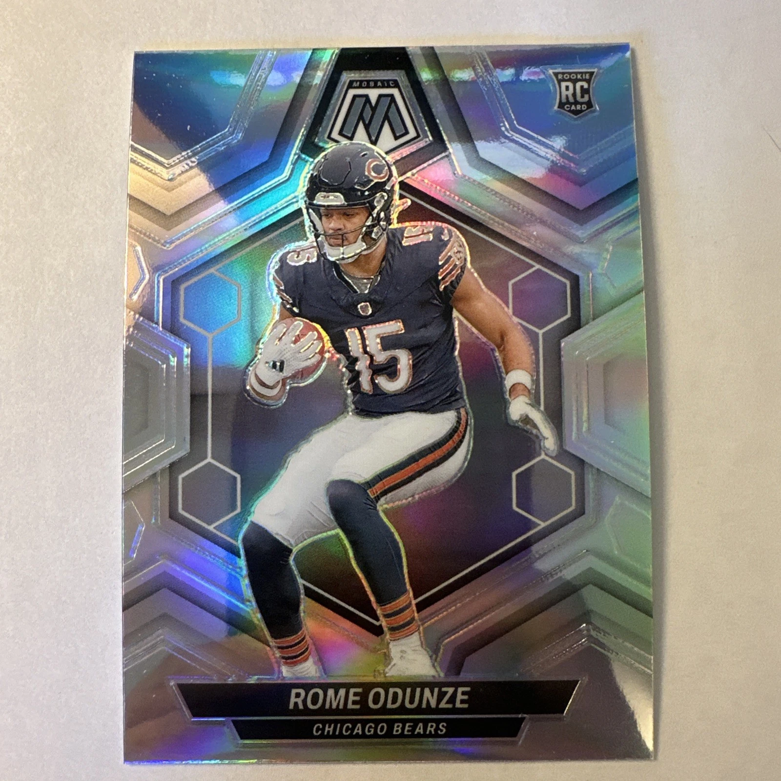 2024 Panini Mosaic - Rookies Silver Prizm #309 Rome Odunze (RC) Bears