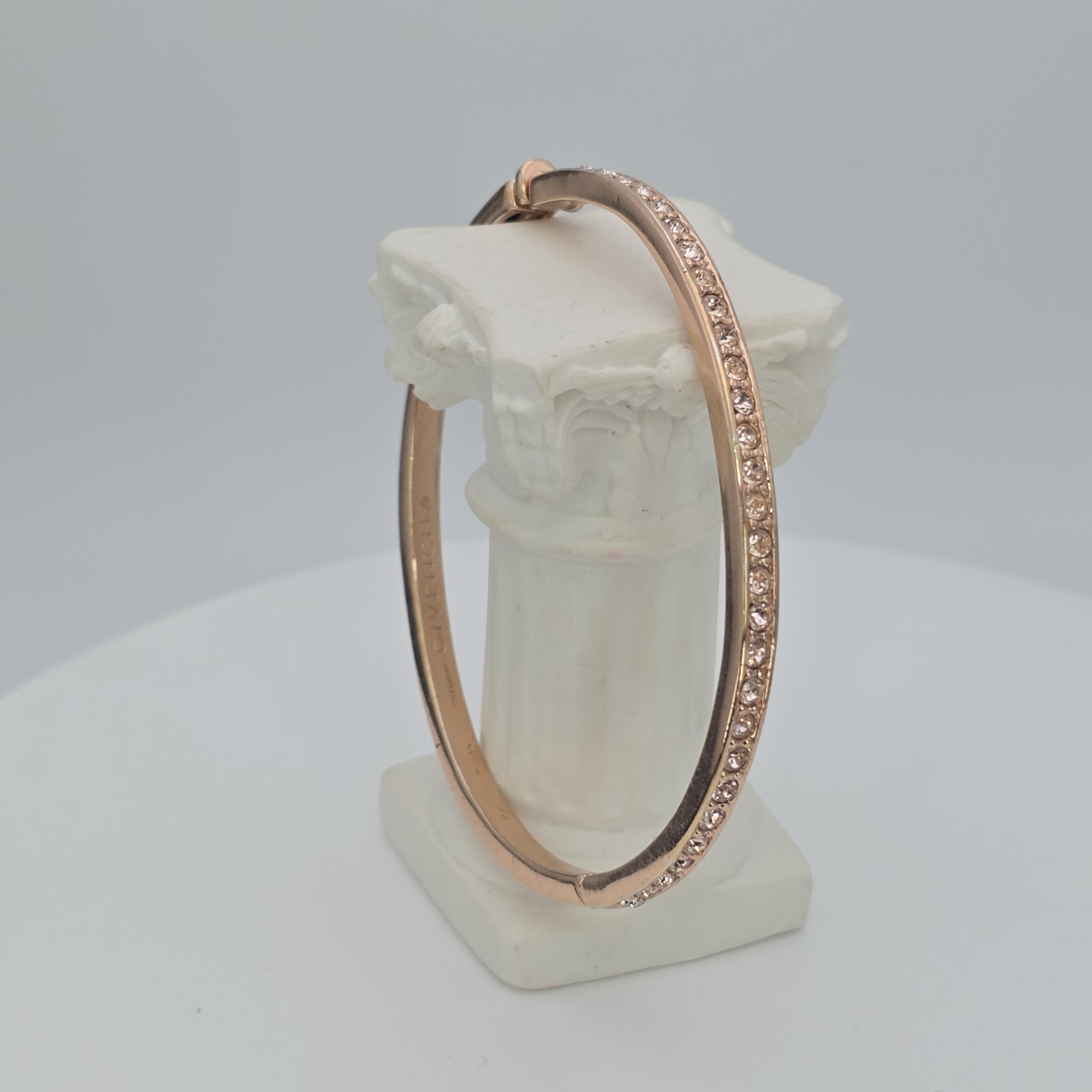 Vtg GIVENCHY  Signed Bangle Bracelet SWAROVSKI Cr… - image 1