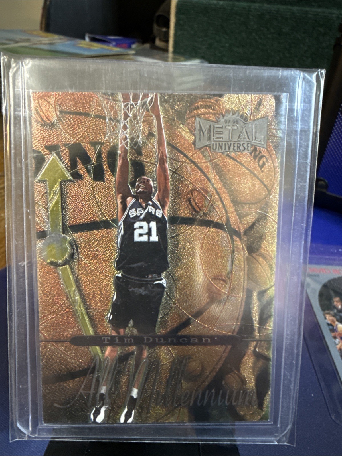Tim Duncan 1997-98 Metal Universe Championship All Millennium Rookie Insert