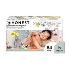 The Honest Company Clean Conscious Disposable Diapers Four Print Pack- Size 5