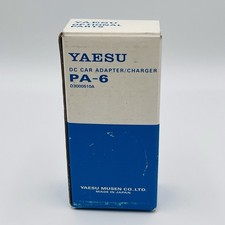 Yaesu PA-6 DC Car Adapter/Charger Japan D3000510A
