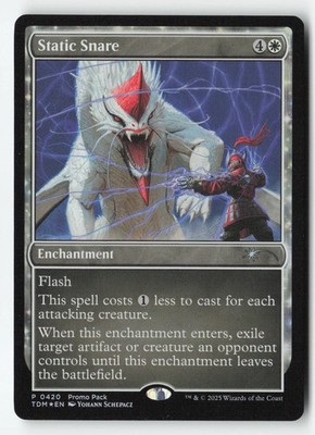 mtg magic static snare promo ENGLISH statischer Kragen