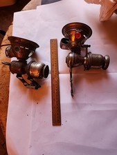 Lot 2 Anciennes lampes de vélo 