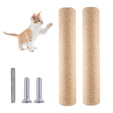 2pcs Cat Scratching Post Sisal Scratch Pole for Cat Trees Climbing Frame Repl...