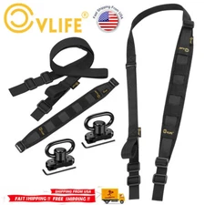 Nylon Two Point Rifle Sling Shotgun Strap w/360° Mlok Swivels & Shoulder Padded