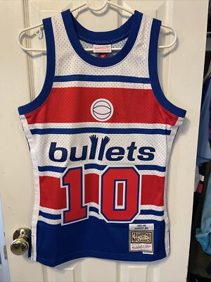 Manute Bol Washington Bullets Mitchell Ness NBAHC Men's Swingman Jersey  Small