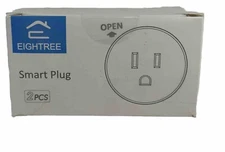 2 PACK Mini Smart 2.4G Wifi Plug Socket Outlet Work Alexa&Google Home Assistant.