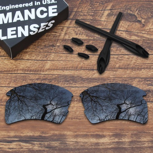Kit de repuesto polarizado de lentes y goma negra KEYTO para Oakley Flak 2.0 XL - Imagen 13 de 27
