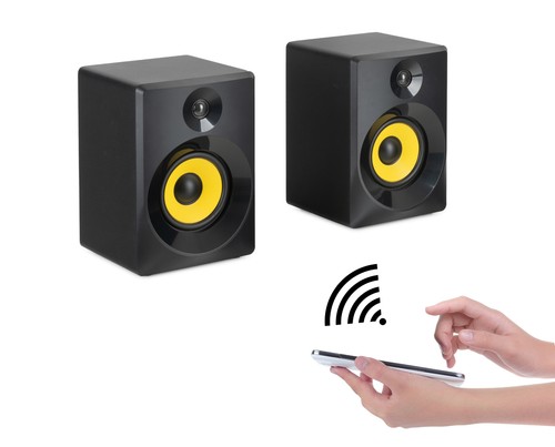 Stylische MM-544BT Studio, Multimedia Speaker PC Regal Lautsprecher Schwarz 40W - Bild 10 von 12