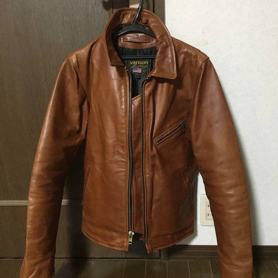 Vanson Leather Single Riders Jacket Blouson ENF Octagon Men's