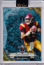 2024 WILD CARD 7 CARD STUDS MATT LEINART 1/1 Blue Electric Diamond #P7CFD-ML