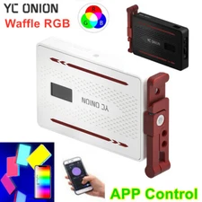 YC Onion Waffle RGB Led Video Light 3200K-6200K Photography Studio Ambient Lamp