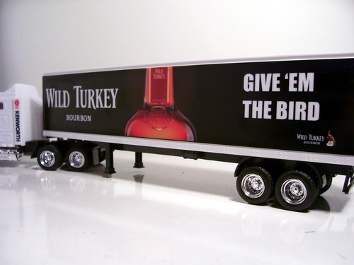 KENWORTH W900 Semi Trailer 1/43 Trucks Diecast Wild Turkey Custom Graphics - Picture 8 of 9