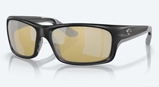 NEW Costa Del Mar Jose PRO Black Sunrise Silver Mirror Polarized Glass 580G
